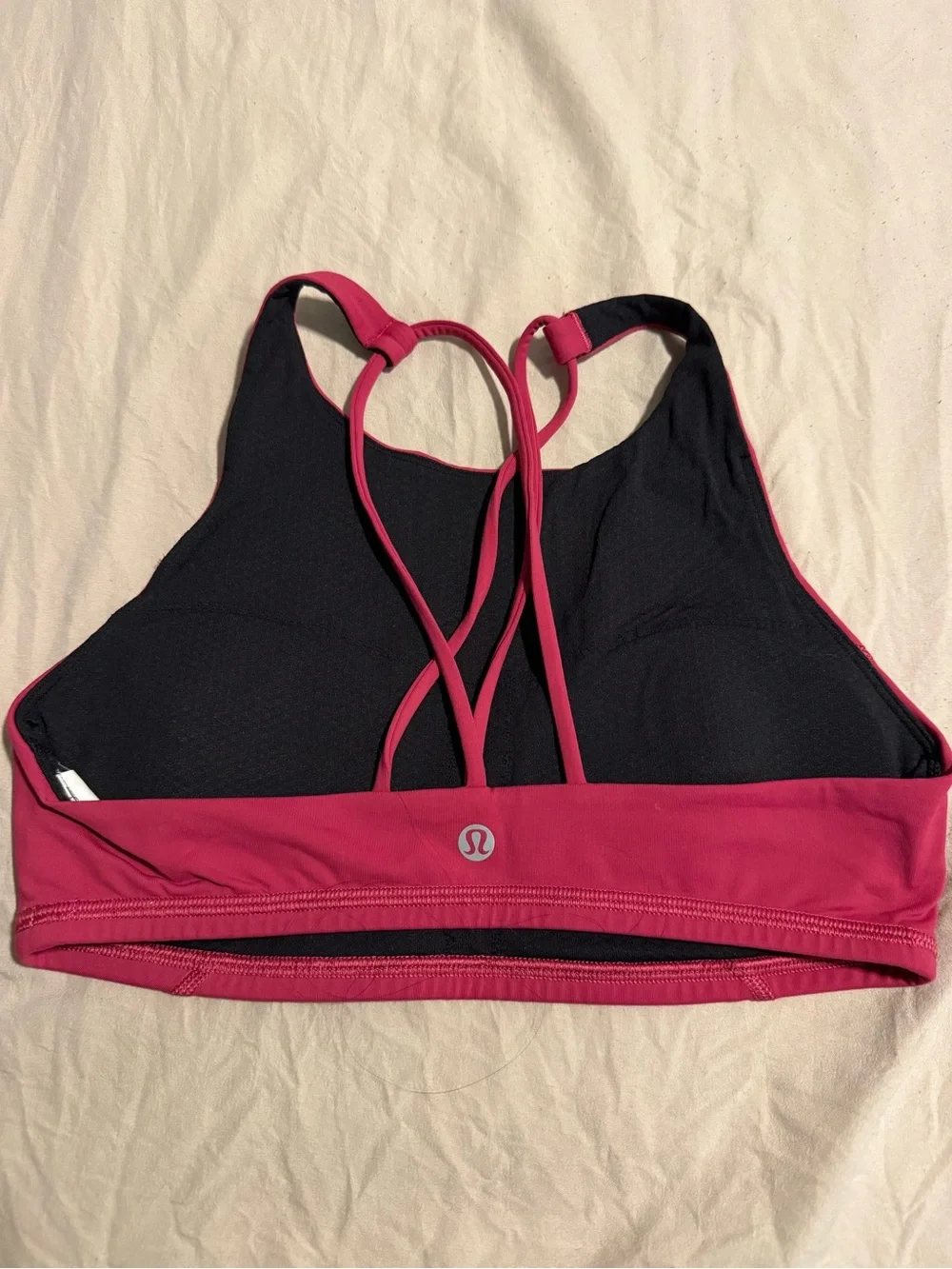lululemon athletica Women's High-Neck sports bra in Bright Pink